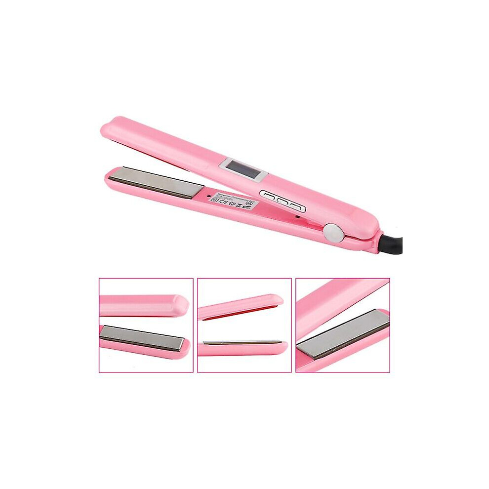 Pink (Pink) Portable Lcd Ultrasonic Infrared Hair Care Cold Iron Keratin Recover Hair Damaged Hair Treatment Tool Repair Professional
