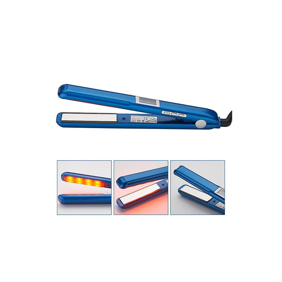 Blue (Blue) Portable Lcd Ultrasonic Infrared Hair Care Cold Iron Keratin Recover Hair Damaged Hair Treatment Tool Repair Professional