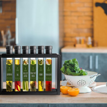Infused Oil Gift Set with Wooden Stand