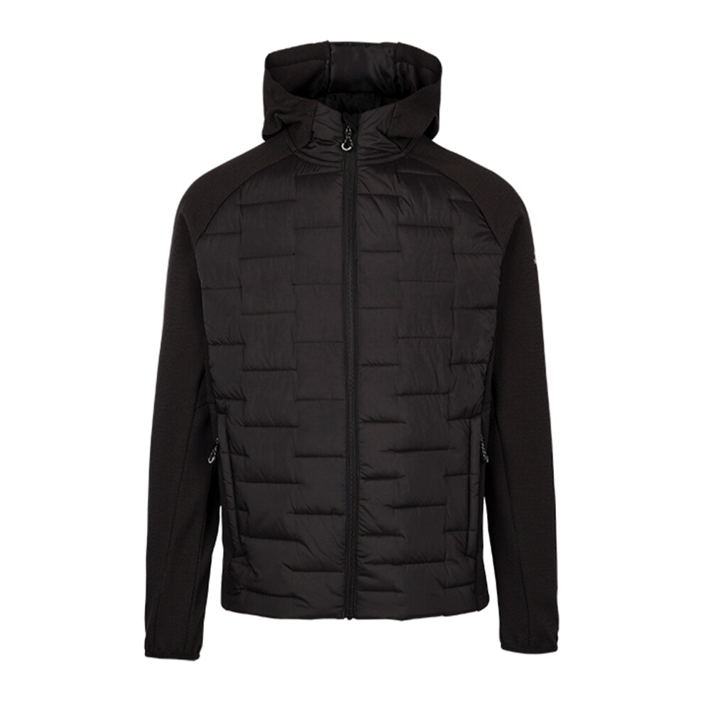 (S, Black) Trespass Mens Heber Hybrid Hoodie