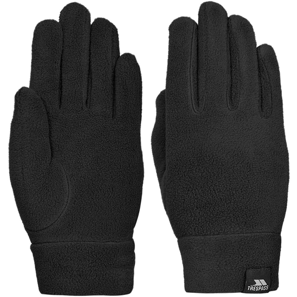 (M, Black) Trespass Womens/Ladies Plummet II Fleece Gloves