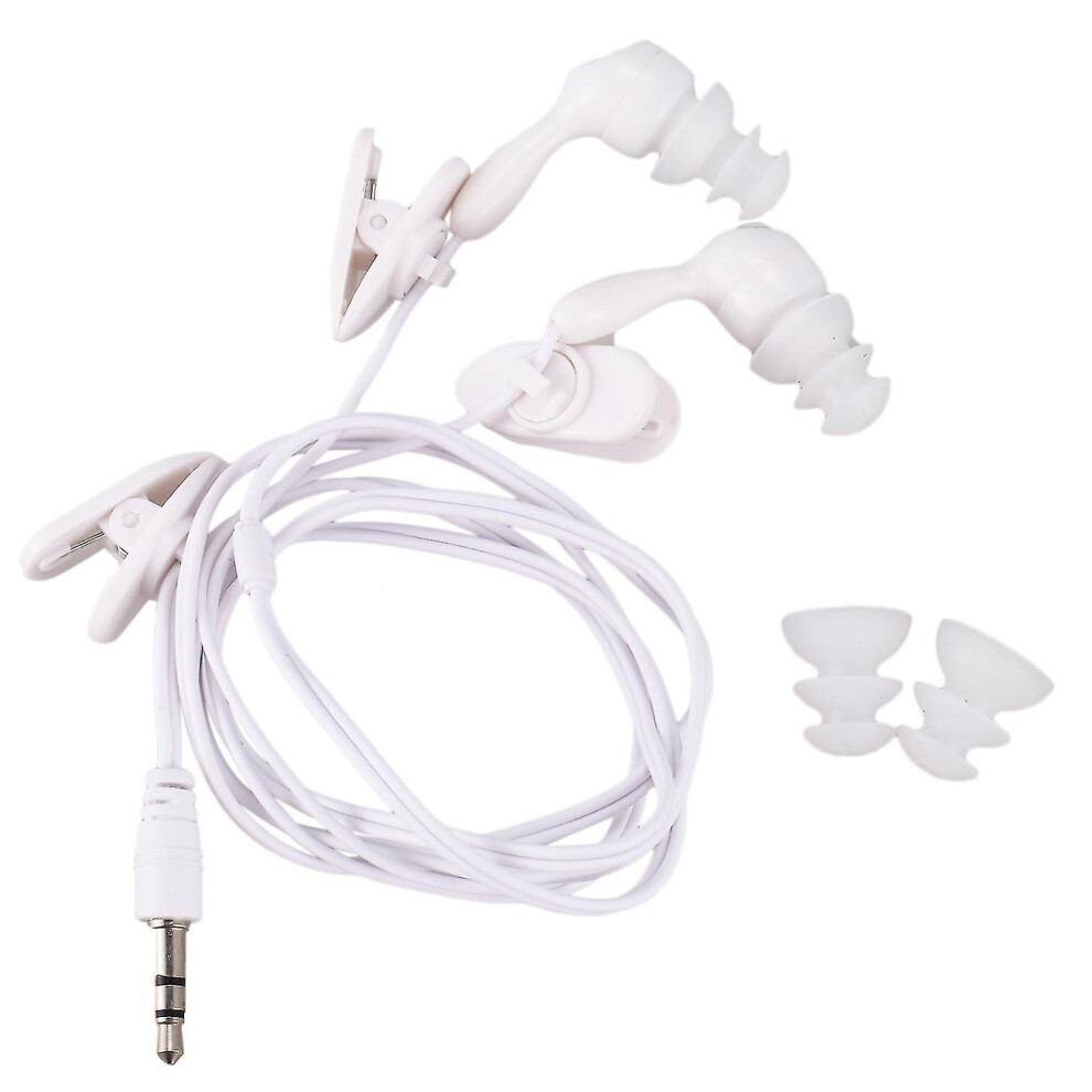 Water Proof In-Ear Headphone Earphone For Mp3 Mp4 Underwater White 9372166166687