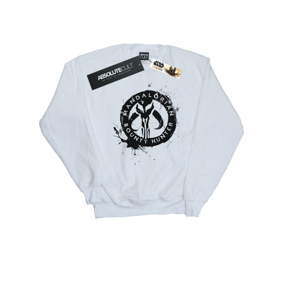 The Mandalorian Bounty Hunter Splatter Skull Sweatshirt