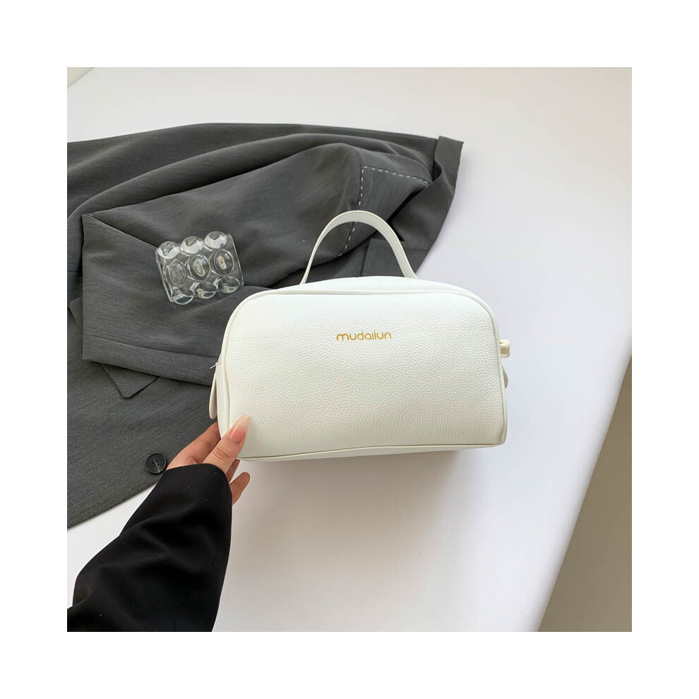 (White) And Trendy Stylish Small Square Handbag For Women In Black Khaki Green Pink White-image-OPC-PFJTFRN-NEW