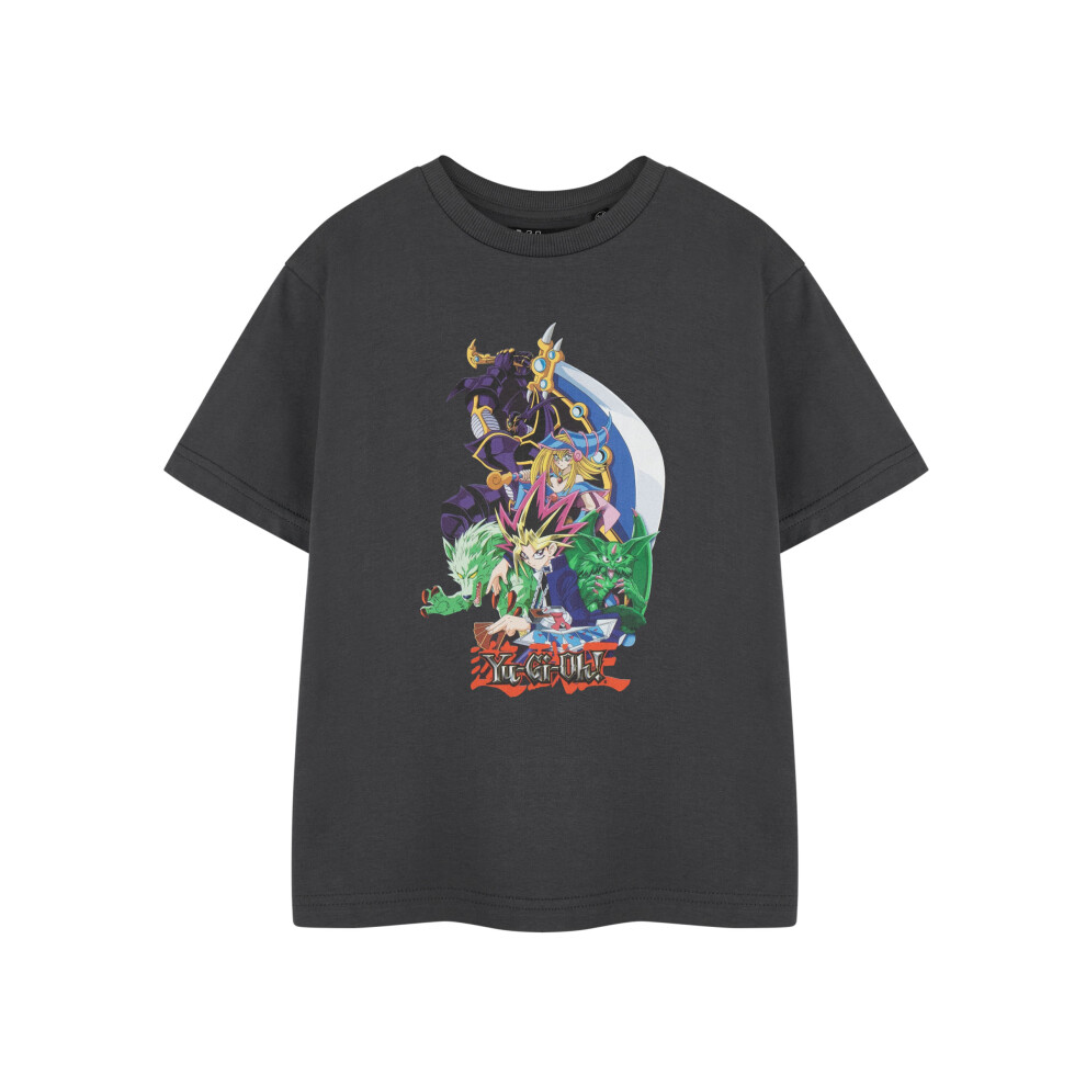 (7-8 Years) Yu Gi Oh Short Sleeved T-Shirt (Boys Grey)