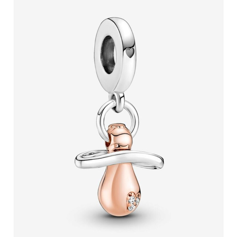 Baby dummy dangle sterling silver charm for pandora bracelet