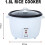 1.8L Rice Cooker /Removable Bowl / Keep Warm Functionality /Cup & Spatula / Cook 3