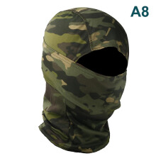 (A8) Camouflage Balaclava Full Face Wargame Cycling Helmet Liner Tactical Airsoft Cap
