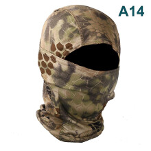 (A14) Camouflage Balaclava Full Face Wargame Cycling Helmet Liner Tactical Airsoft Cap
