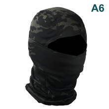 (A6) Camouflage Balaclava Full Face Wargame Cycling Helmet Liner Tactical Airsoft Cap