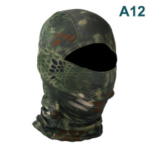 (A12) Camouflage Balaclava Full Face Wargame Cycling Helmet Liner Tactical Airsoft Cap