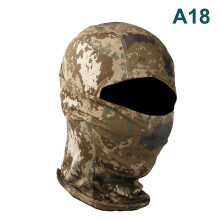 (A18) Camouflage Balaclava Full Face Wargame Cycling Helmet Liner Tactical Airsoft Cap