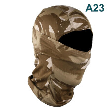 (A23) Camouflage Balaclava Full Face Wargame Cycling Helmet Liner Tactical Airsoft Cap