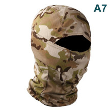 (A7) Camouflage Balaclava Full Face Wargame Cycling Helmet Liner Tactical Airsoft Cap