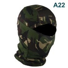 (A22) Camouflage Balaclava Full Face Wargame Cycling Helmet Liner Tactical Airsoft Cap