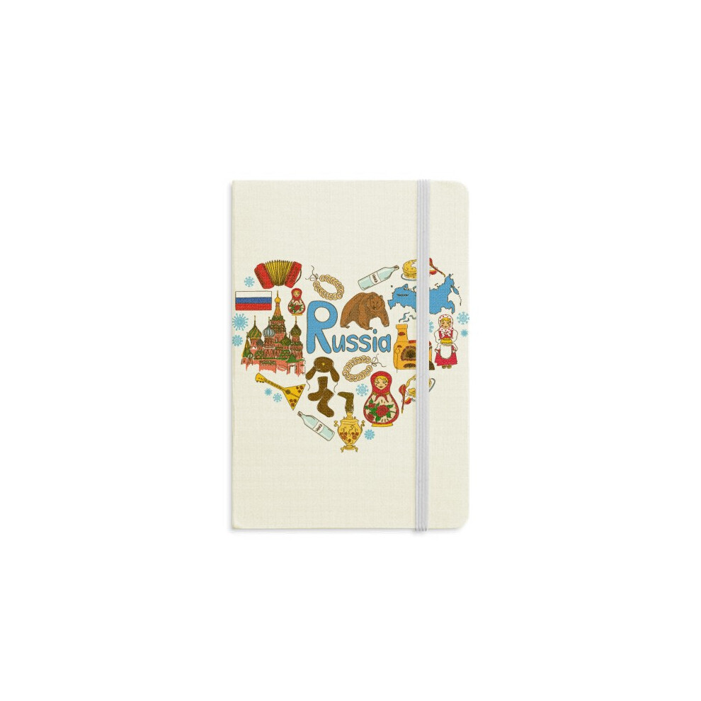 Russia Accordion  Basil's Cathedral Notebook Official Fabric Hard Cover Classic Journal Diary-image-OPC-PFJTYB7-NEW