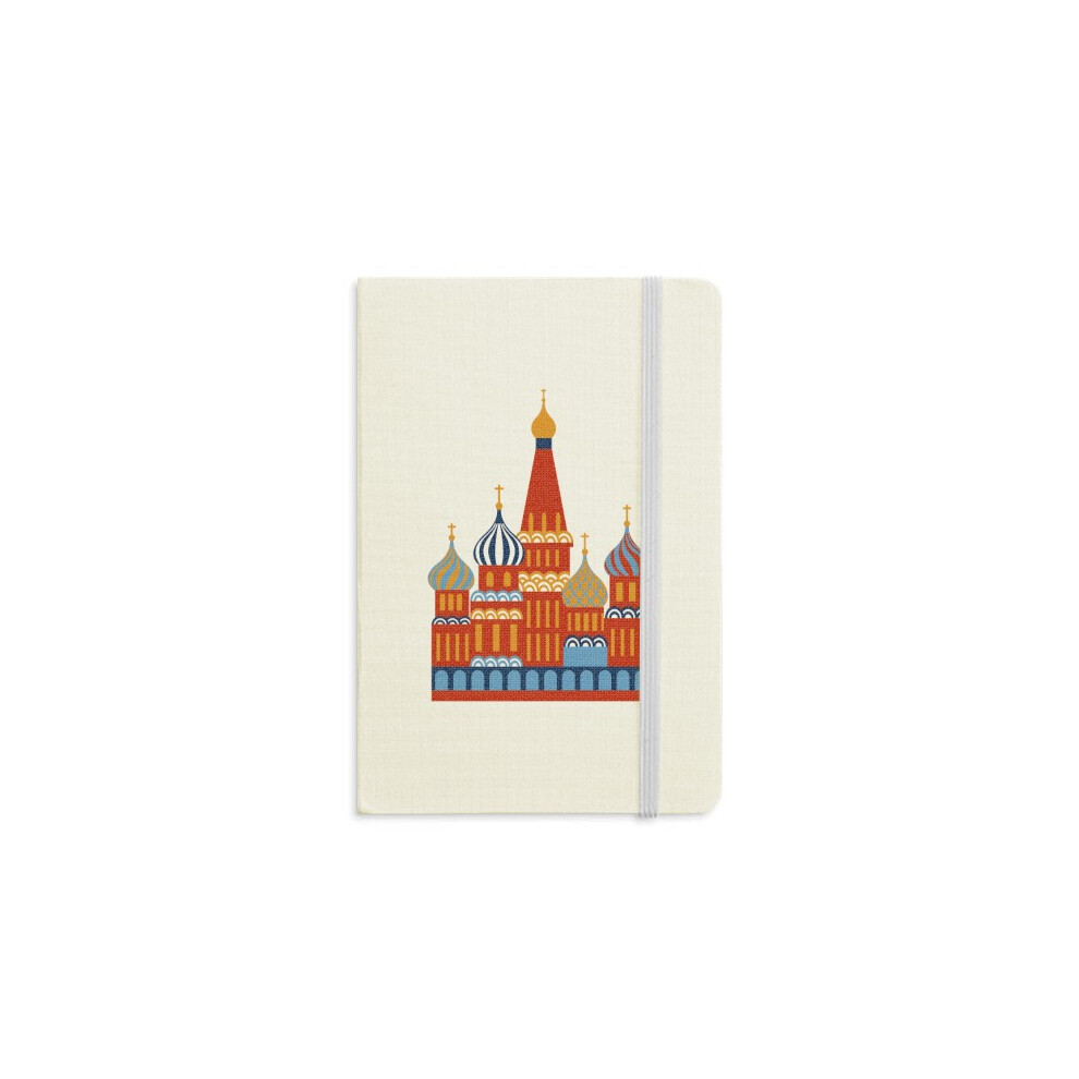 Russia National Symbol Kremlin  Pattern Notebook Official Fabric Hard Cover Classic Journal Diary-image-OPC-PFJTZSB-NEW
