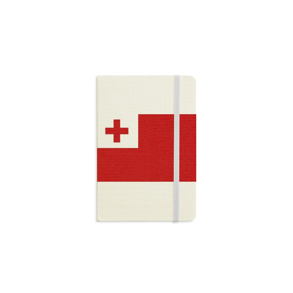 Tonga National Flag Oceania Country Notebook Official Fabric Hard Cover Classic Journal Diary-image-OPC-PFJTZTH-NEW