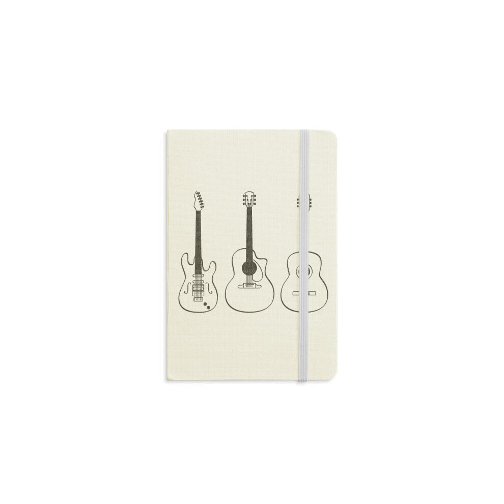 Guitar Music Instruments combination Guitar Notebook Official Fabric Hard Cover Classic Journal Diary-image-OPC-PFJV8ZP-NEW