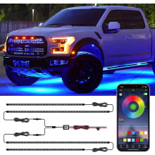 Exterior Car Led Light, Rgb Car Underglow Lights With App Control, Sound Sensor, 16 Million Colors, Music