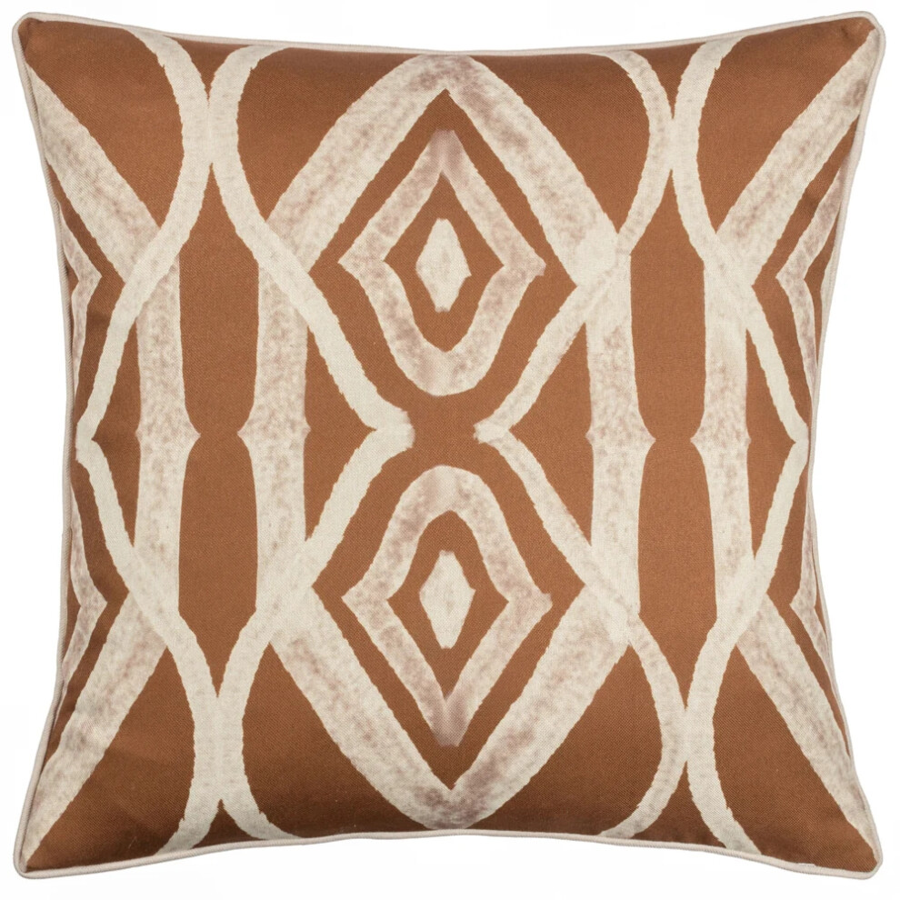 (50cm x 50cm, Rust) Wylder Cape Ikat Reversible Cushion Cover