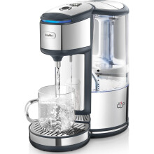 Water heater | integrated water filter | 1.8L, 3kW fast boiling and variable dispensing | energy-saving use | stainless steel [VKJ367], silver/black