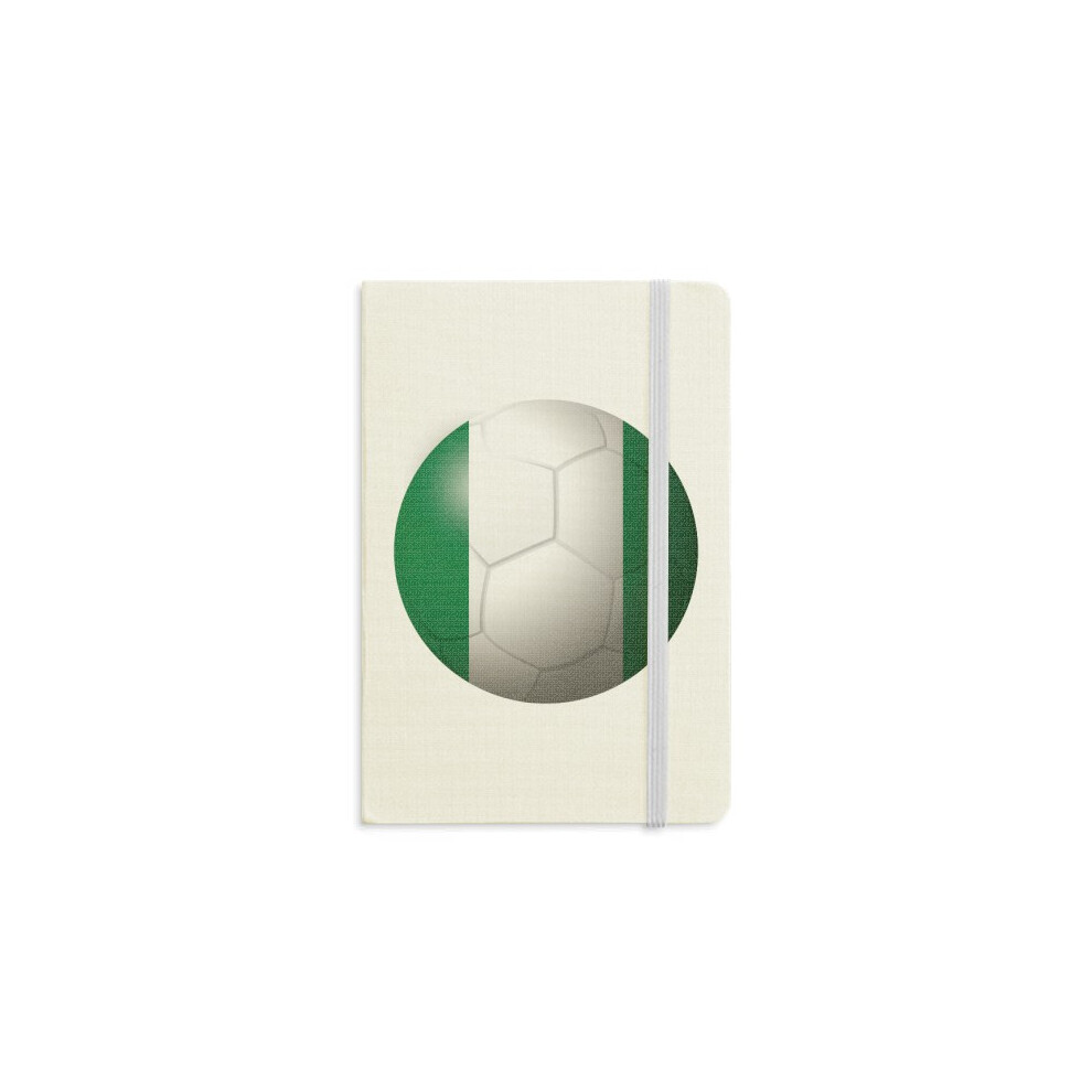 Nigeria National Flag Soccer Football Notebook Official Fabric Hard Cover Classic Journal Diary-image-OPC-PFJVBFR-NEW