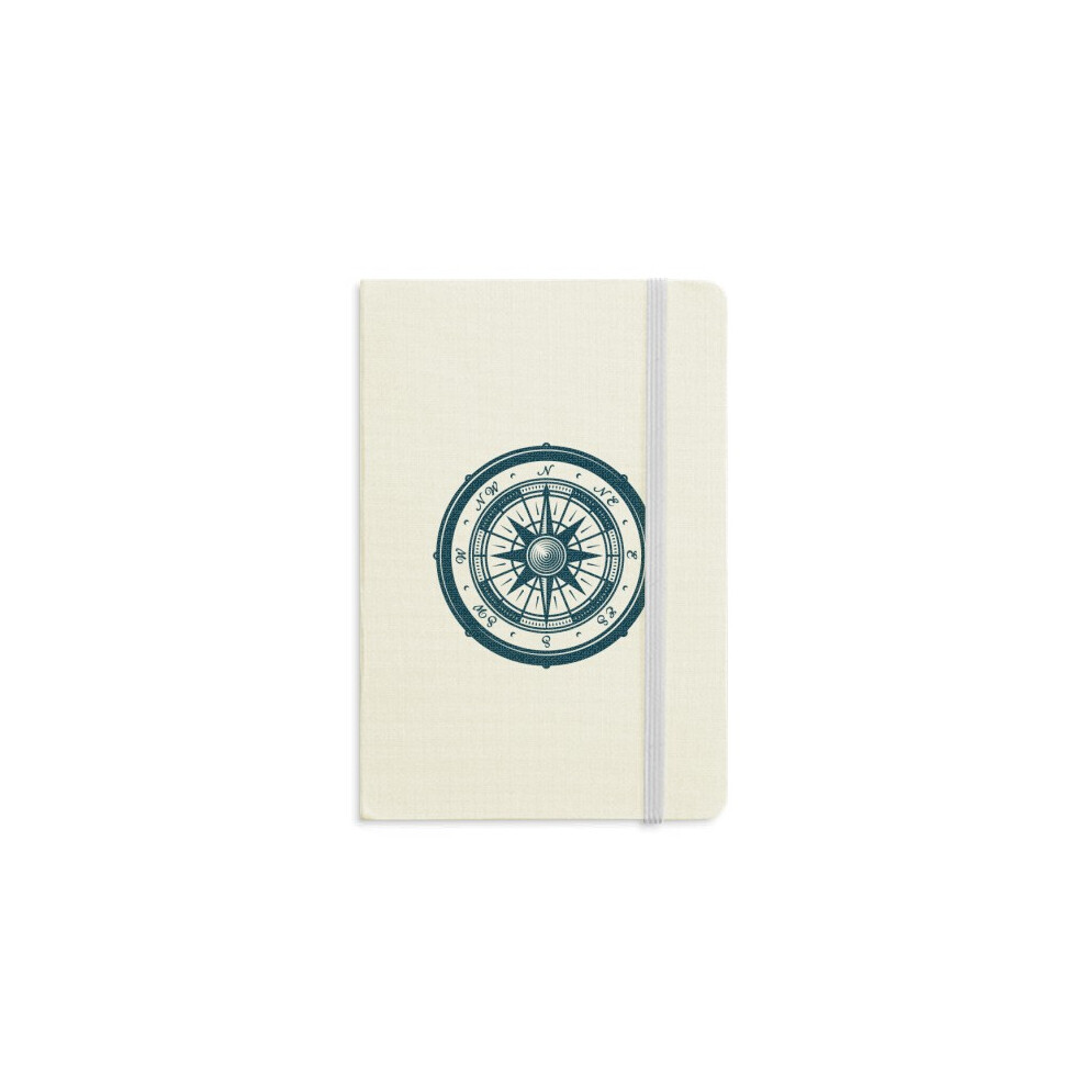 Compass Droits Military Ocean Army Notebook Official Fabric Hard Cover Classic Journal Diary-image-OPC-PFJVBGJ-NEW