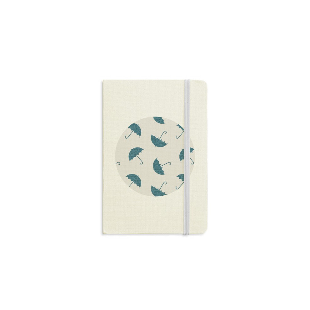 Blue Umbrella Weather Rain Cloud Notebook Official Fabric Hard Cover Classic Journal Diary-image-OPC-PFJVBH6-NEW