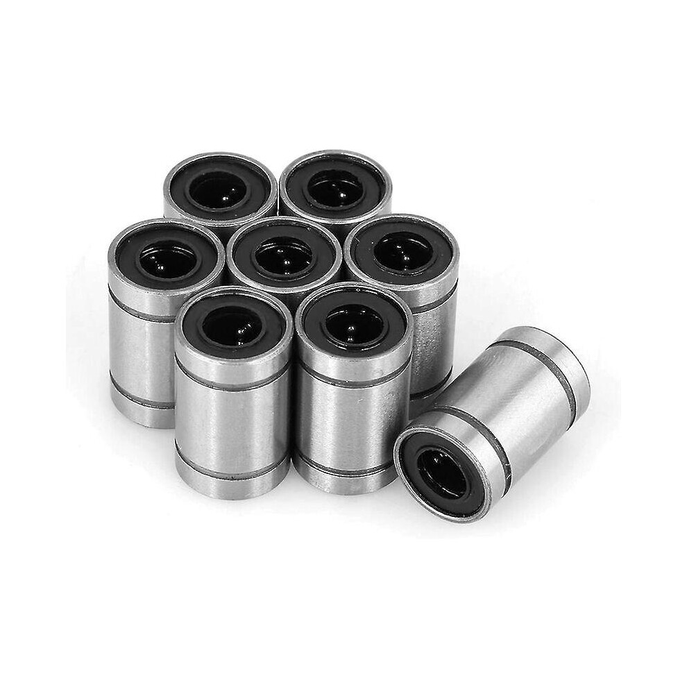 8 Pack Lm6uu 6Mm Linear Motion Ball Bearing Bushings For 3D Printer Cnc Parts, Made Of High Quality Steel For Low Noise And Long Life 9372166205485