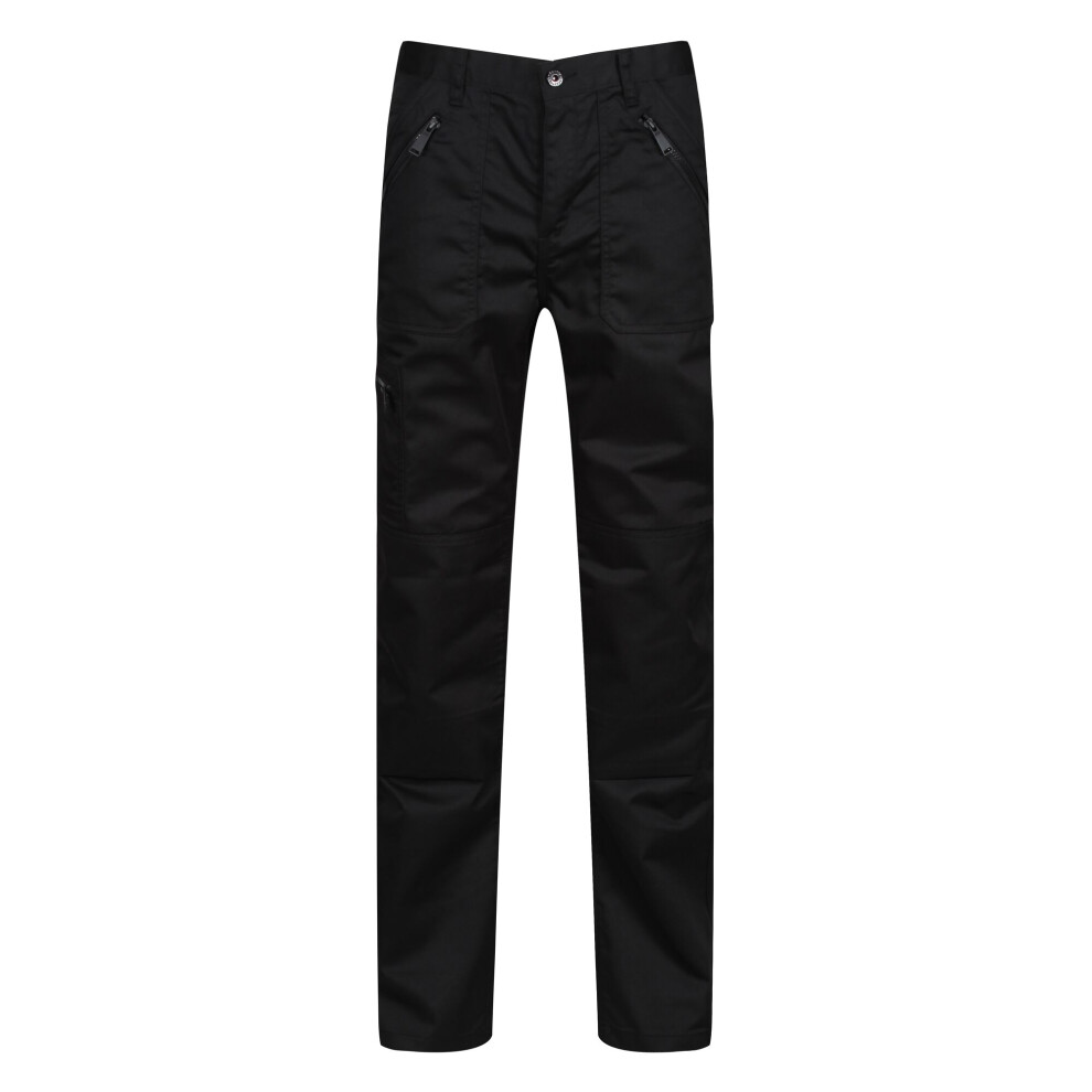 (46in, Traffic Black) Regatta Mens Pro Action Waterproof Trousers - Regular
