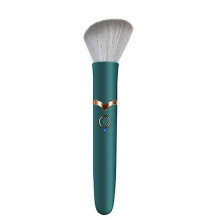 (Green) Electric Makeup Brush 10 Speed Vibration Usb Charge Face Brush For Foundation, Concealer Or Blush