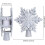 3D Projection Light Christmas Tree Topper Snowflake 7.87 ft Plug 3