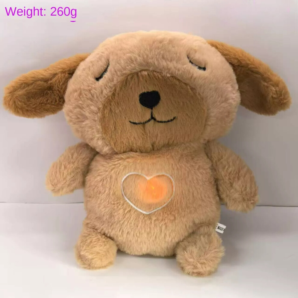 (Puppy) Cute Koala Breathing Musical Soothing Doll Sleep Toy Anxiety Relief Plush Toys