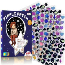 360Pcs Face Acne Stickers, Cute Star Acne Cover, Colourful Spot Stickers with Tea Tree, Salicylic Acid and Mica OilAssorted Shapes