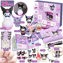 (Purple) Sanrio 24 Christmas Days Countdown Advent Calendar Surprise Blind Box Xmas Gift