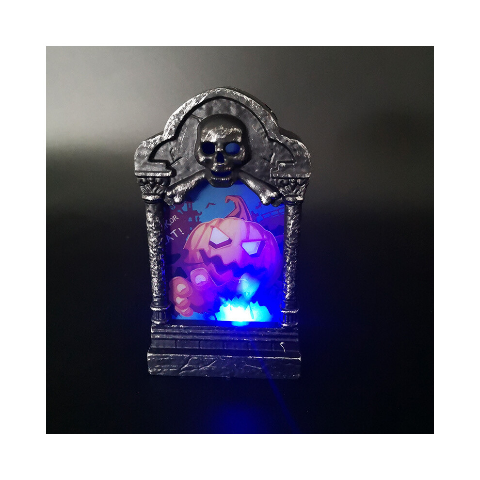 (Pumpkin) Halloween Up Tombstone Horror Led Game Props Outdoor Garden Party Decor Light