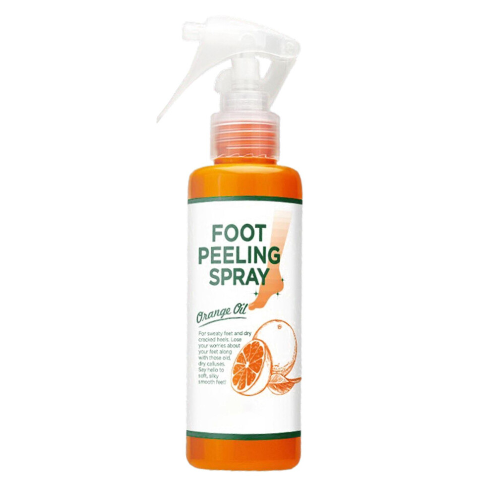 Orange 110Ml Foot Peeling Spray Repair Rough Heels Cracked Healing Effective Essence Pedicure Foot Dead Skin Remover For Heel City