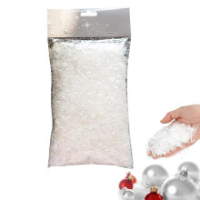 50g Artificial Plastic Dry Snow Powder Xmas Gift Home Scene Props Supply For Winter Christmas Tree Decor