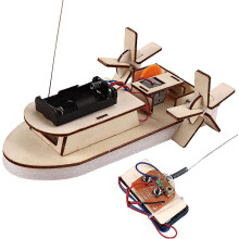Wooden Sailboat Ship Kit,harvey Sailing Modelstudents Diy Paddle Wheel Ship Assembling Model Remote Control Educational Toy Material Kits Kids Educati
