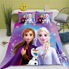 (Style 3, Single135x200cm) Frozen 21d Bedding Set Quilt Duvet Cover Single Double King