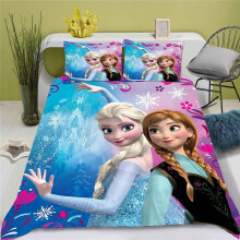 (Style 4, Single135x200cm) Frozen 21d Bedding Set Quilt Duvet Cover Single Double King