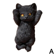 (A) 20CM*10CM Big Size Chubby Cat Toys,Cat Squishies Squeeze Toys,Soft Cat Squishies Stress Balls with Flocking Surface