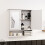 Home Discount Priano 2 Door Bathroom Wall Cabinet Mirrored Shelf 2