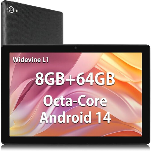 Android 14 Tablet,10.1 inch Tablets with 1280 * 800 IPS HD Touchscreen ...