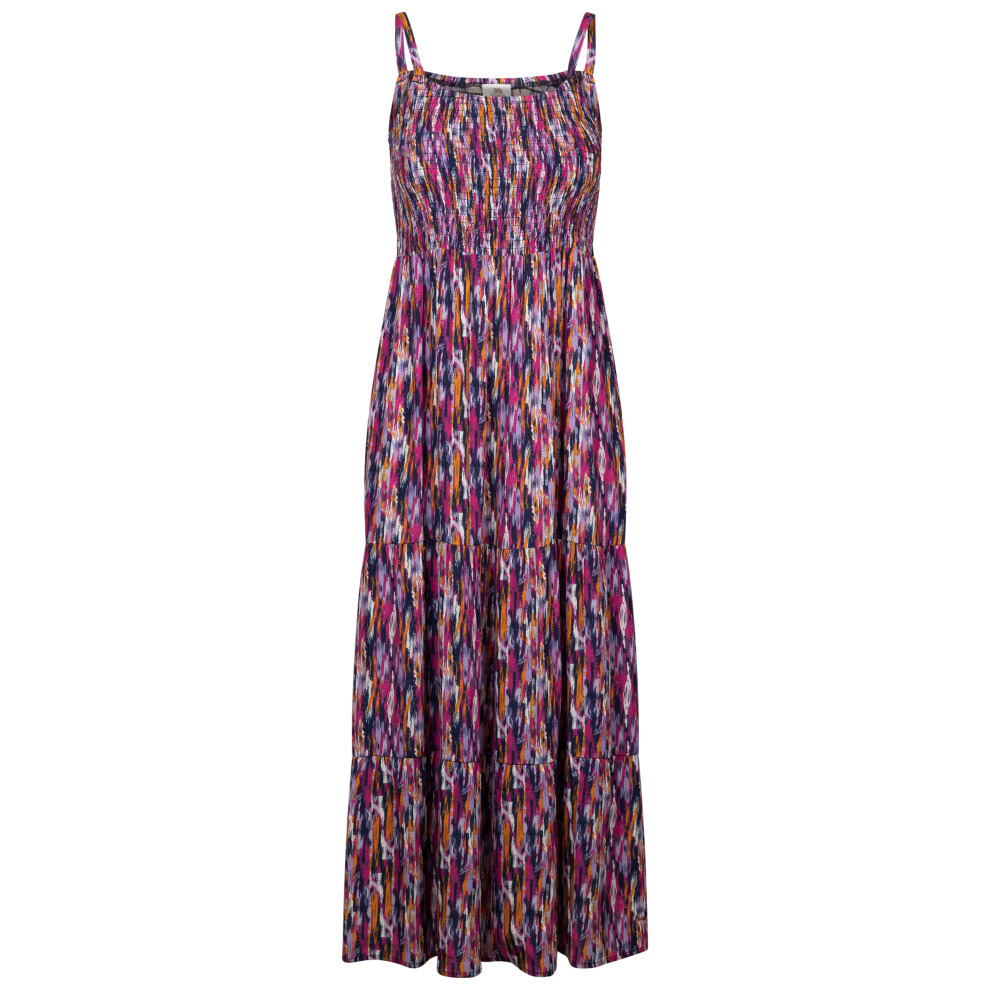 (18, Navy Print) Trespass Womens Casual Maxi Dress Selena