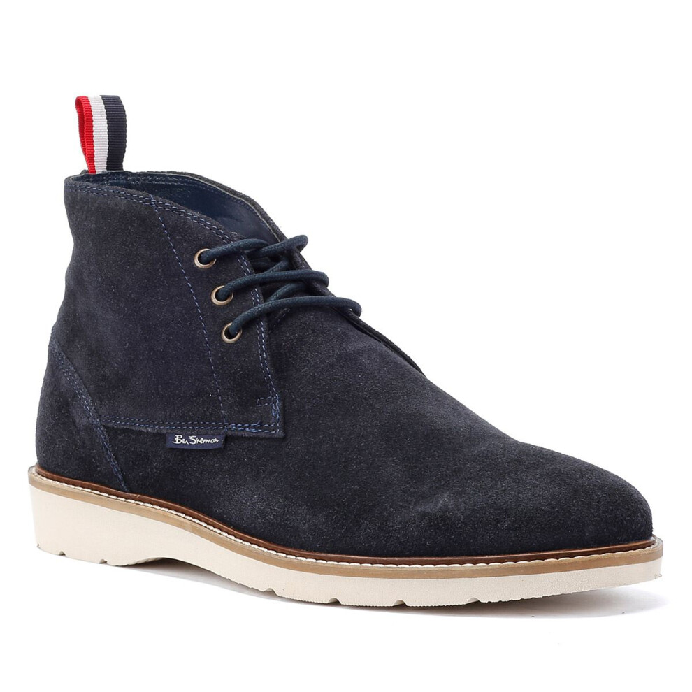 Ben Sherman (, 7 (Adults')) Hampton Suede Men's Navy Boots Blue
