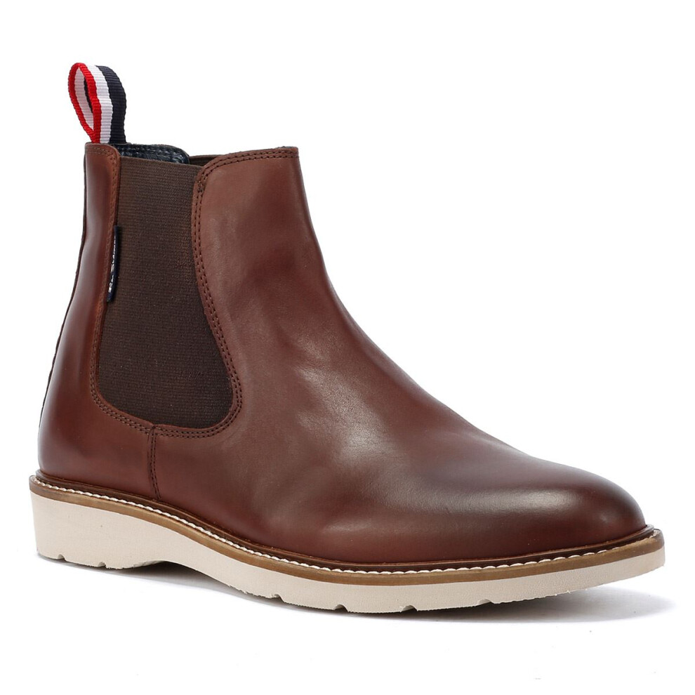 Ben Sherman (, 8 (Adults')) Hampton Leather Men's Burgundy Boots Red