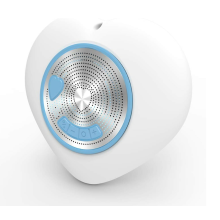 Chronus Bluetooth Speaker, Portable Wireless IPX7 Shower Speaker LED Music Box for Swimming Pool Party, Beach, Home(White)