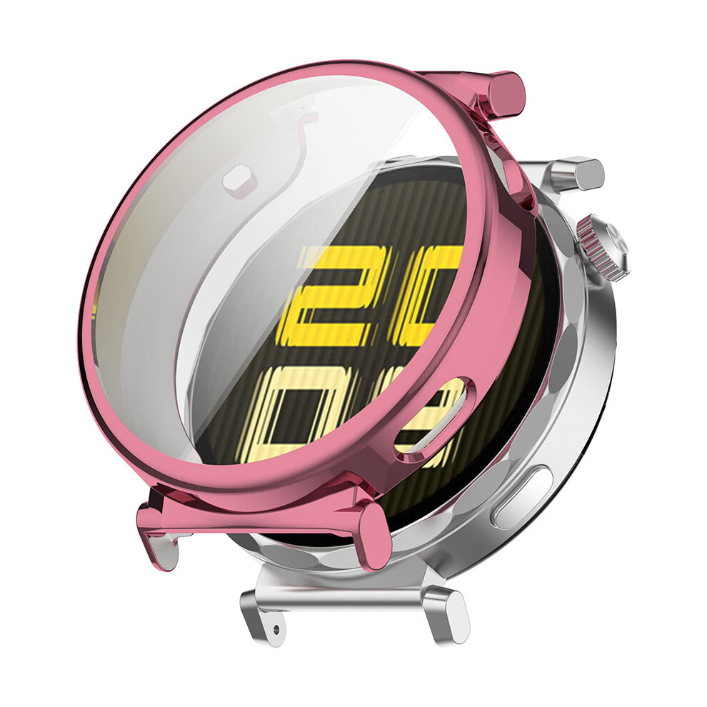 (Electroplated ) Watch Protective Case For Huawei Watch Gt5 Pro Tpu Full Cover Watch Case Pink 663250733953